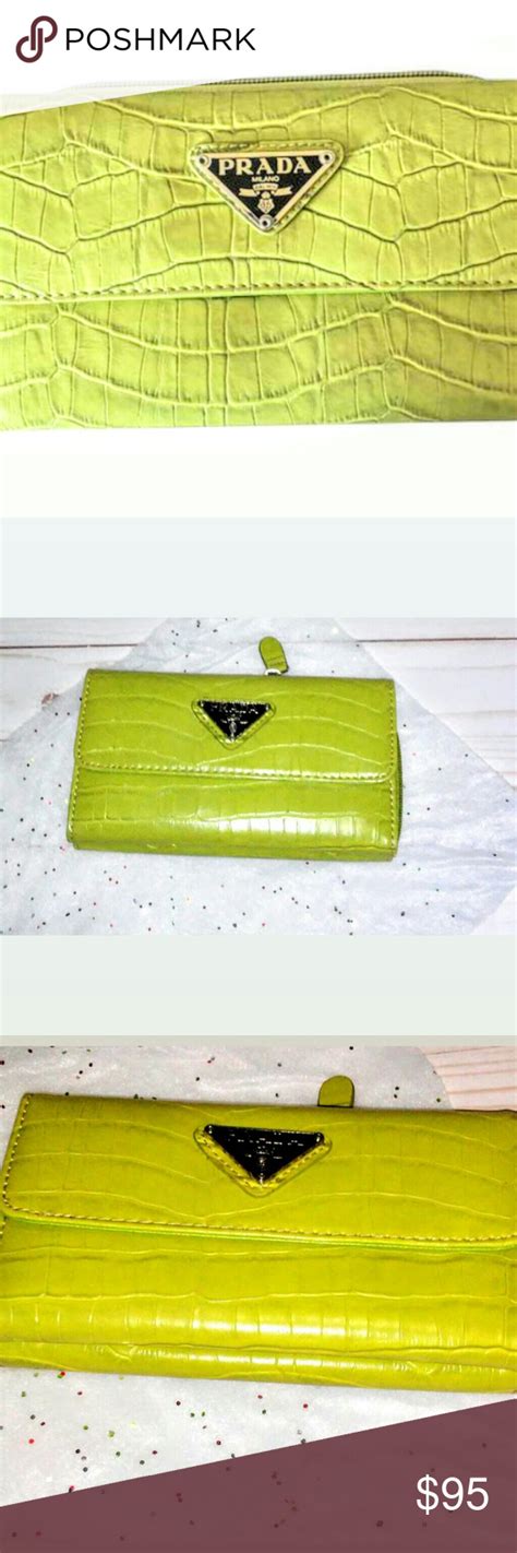 prada lime green alligator bag small prices